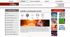 Desktop Screenshot of levnenovemoto.cz