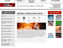 Tablet Screenshot of levnenovemoto.cz